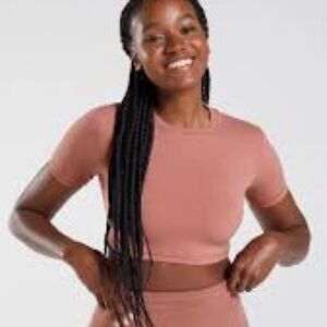 Gymshark x Whitney Dusty Rose Crop Top